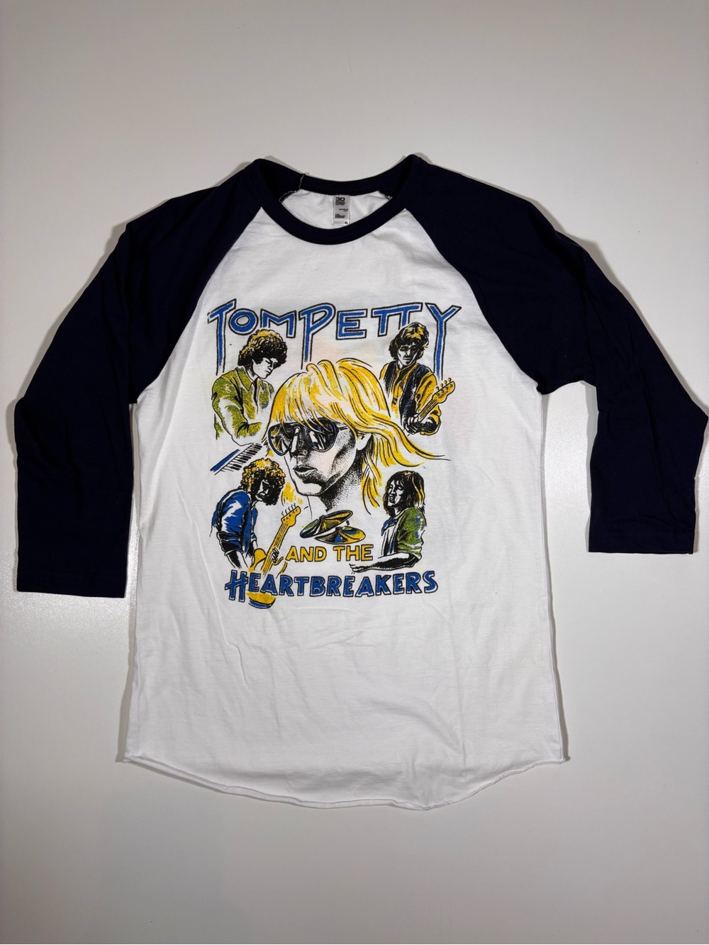Tom Petty And The Heartbreakers Raglan Tee Los Angeles Apparel Small Baseball